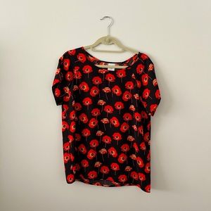 CAbi #3251 Flanders Poppy Field Top